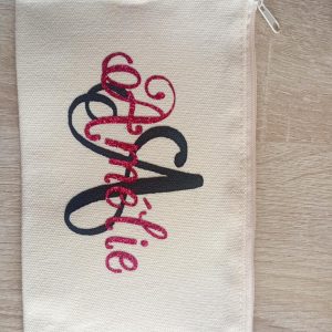 👜✨ Sac & trousse en toile de jute personnalisés